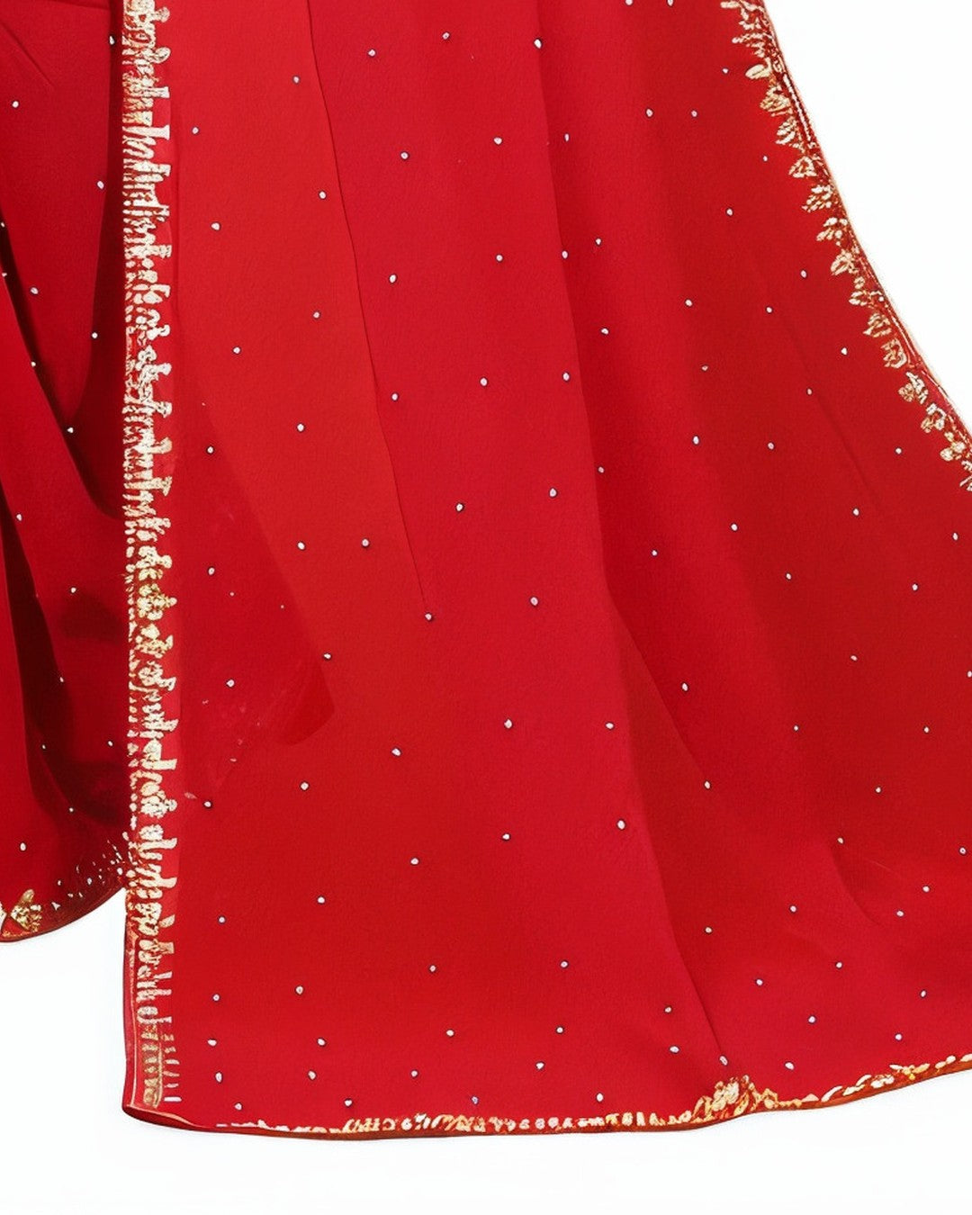 The pallu end