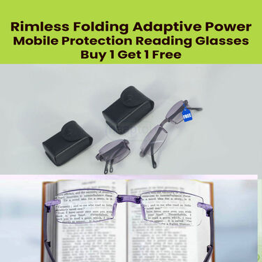 Foldable Metal Frame Adaptive Power Reading Glasses Buy 1 Get 1 Free 2FORGM