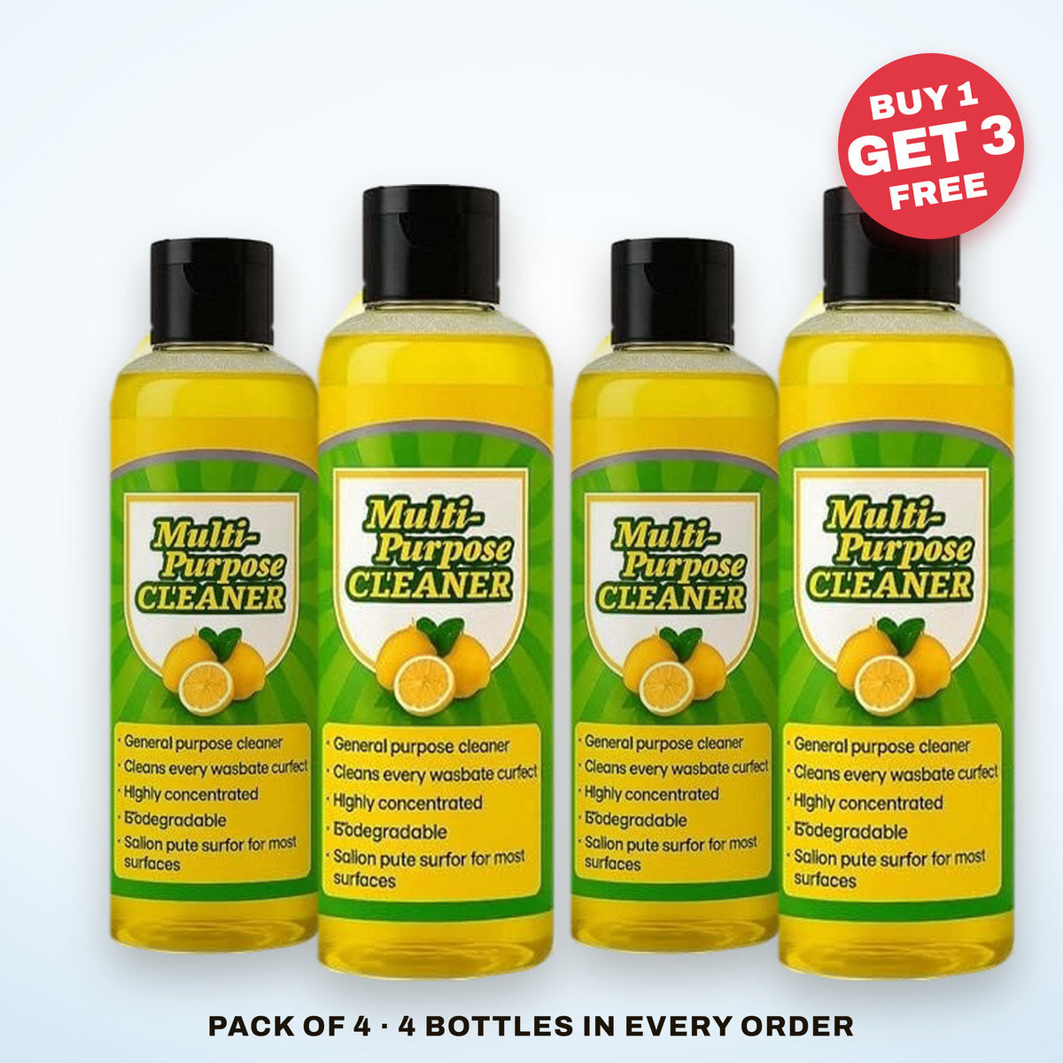 Powerful Multifunctional Cleaner (Pack of 4)