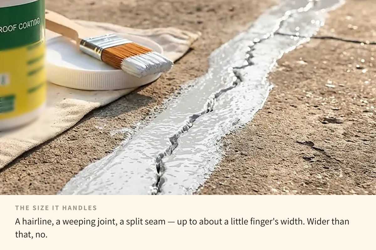 It seals and bonds. It does not rebuild.