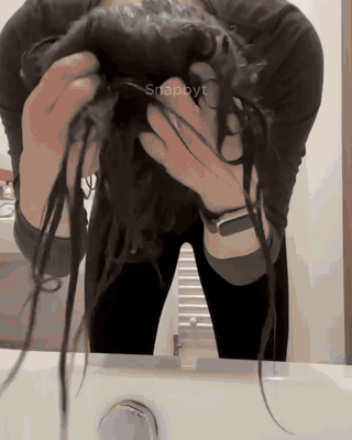 Lathered through the hair
