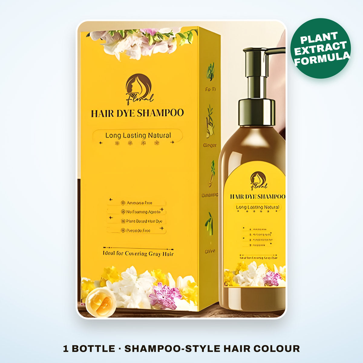 Long Lasting Natural Hair Dye Shampoo