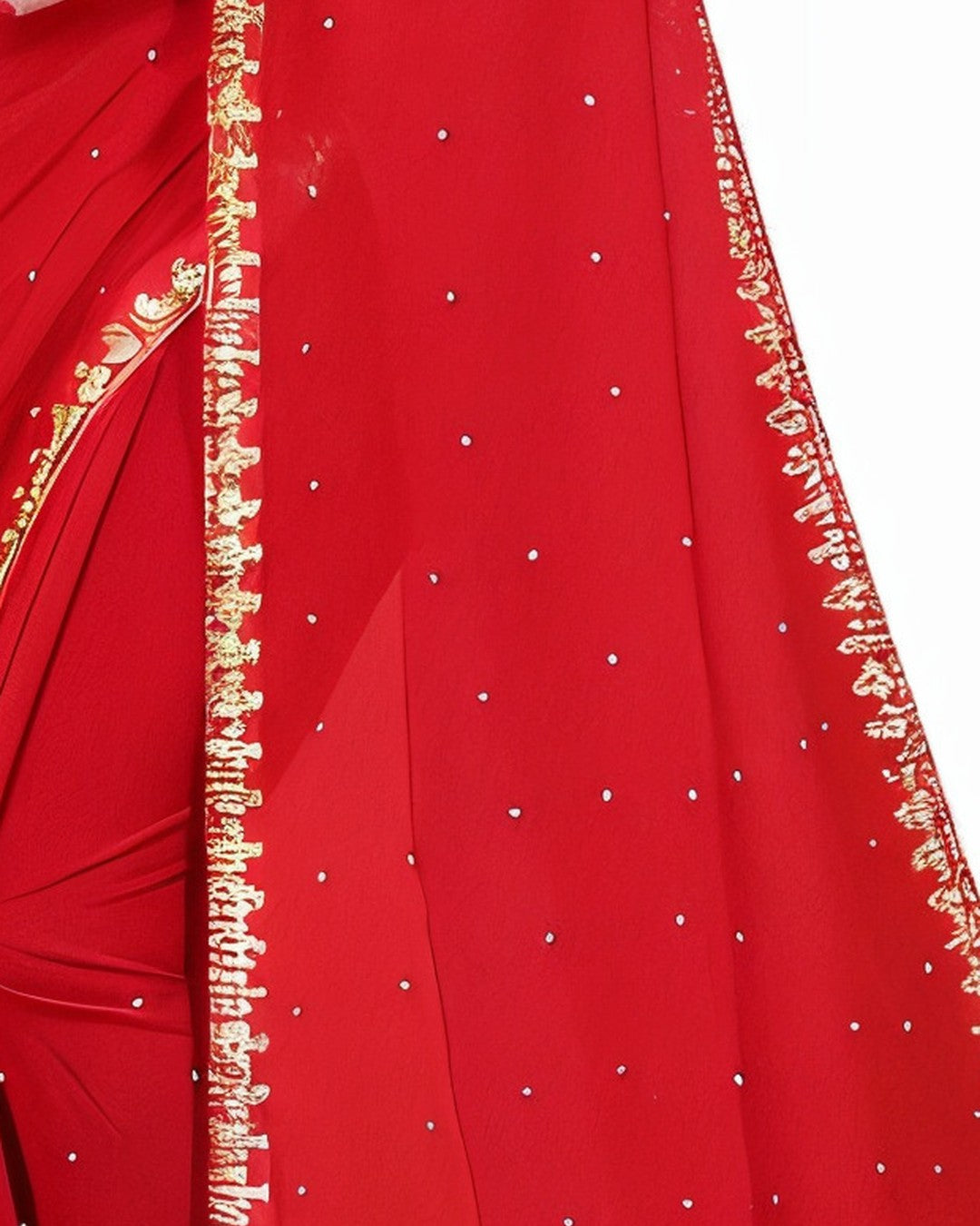 The gold border, close up