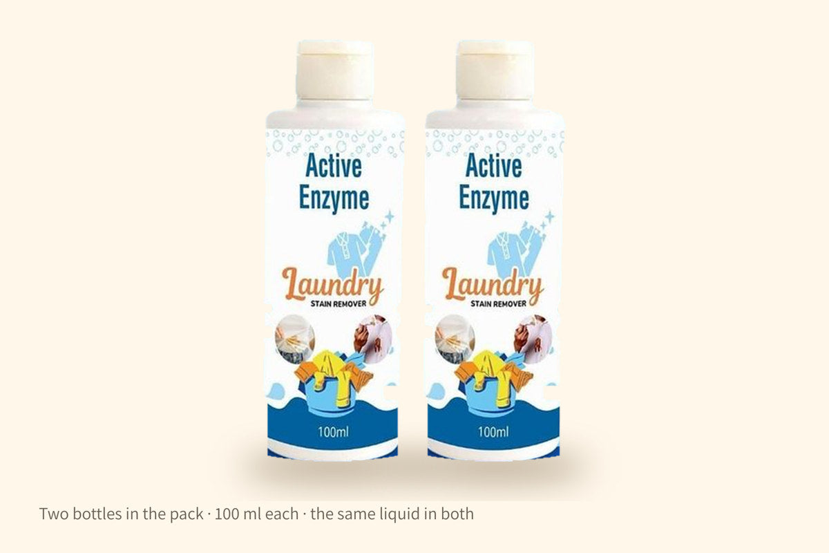 Both bottles hold the same stain remover.